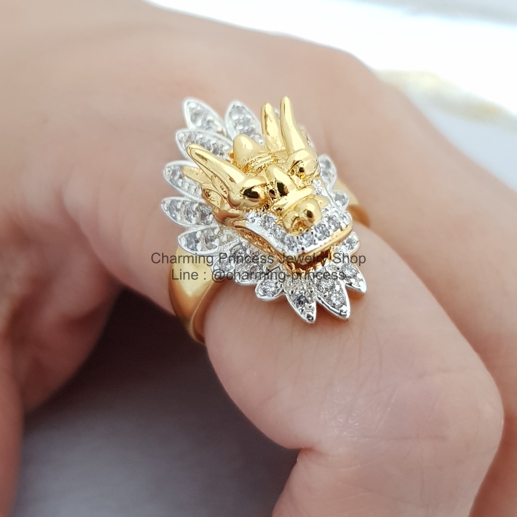 แหวนหัวมังกร สัญลักษณ์แห่ง พลัง อำนาจ ความยิ่งใหญ่ ช่วยในด้าน ด้านธุรกิจ การค้าขายและการเงิน