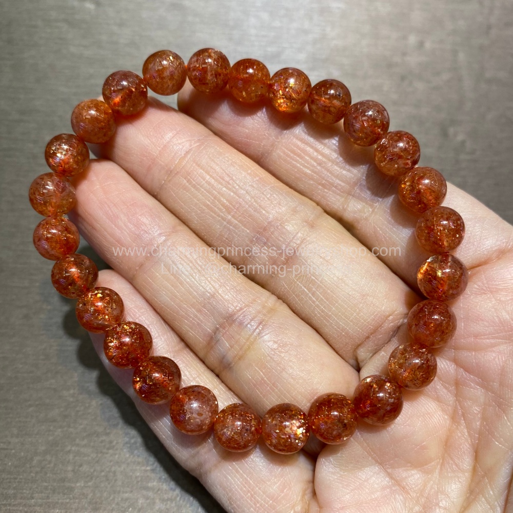 Sunstone ซันสโตน AAA+ 7 มม สวยมีประกายระยิบระยับ