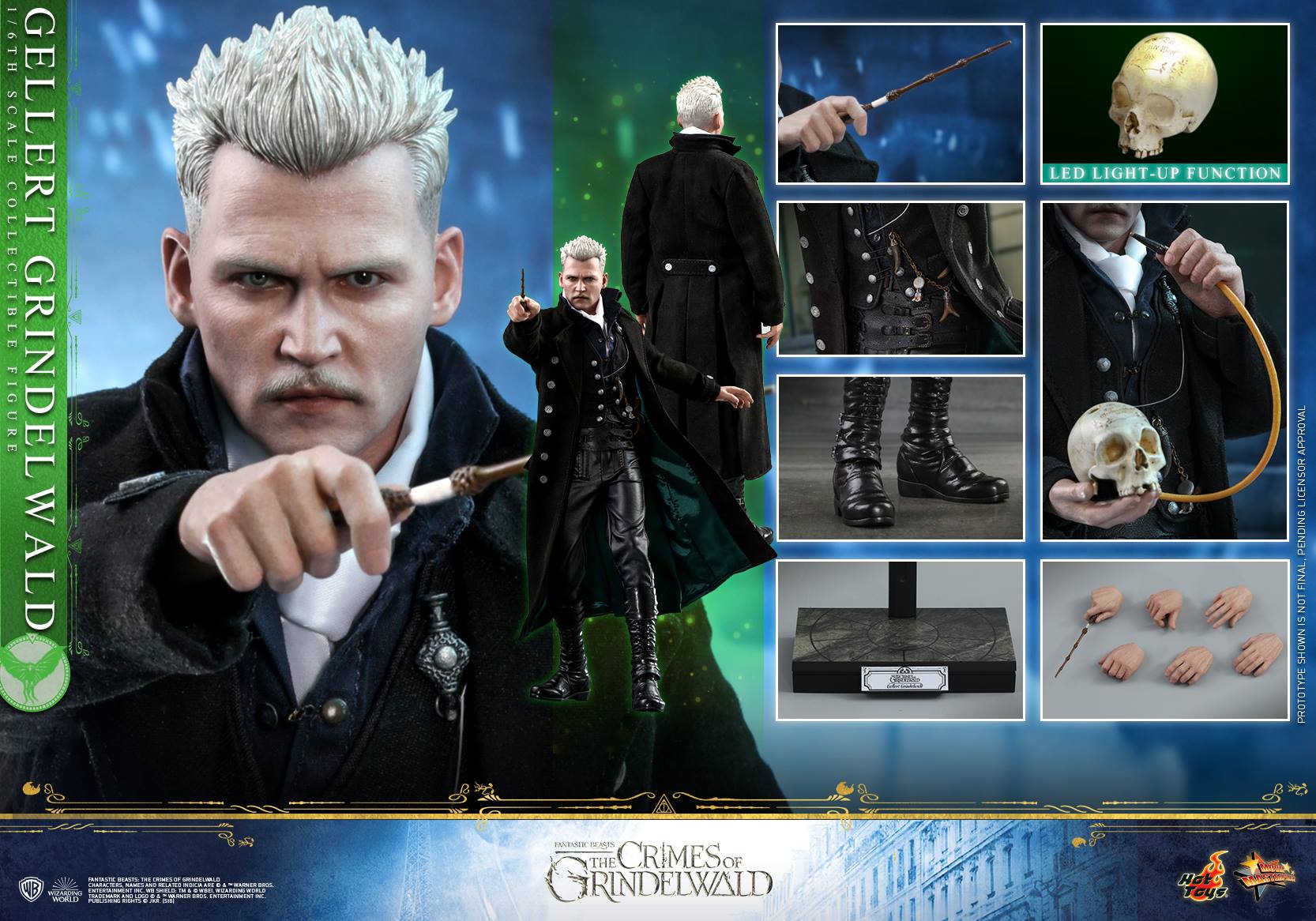 Hot Toys MMS513 FANTASTIC BEASTS: THE CRIMES OF GRINDELWALD - GELLERT GRINDELWALD