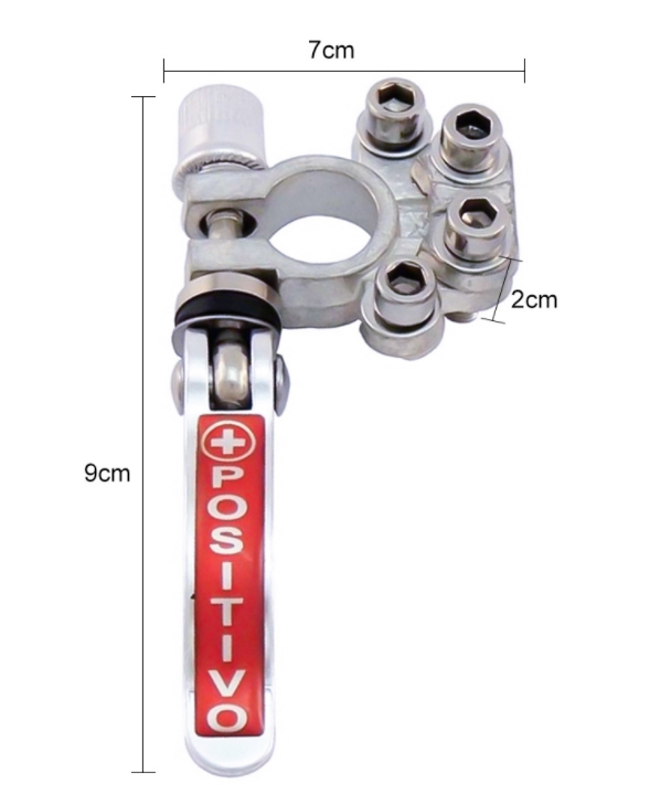 CARE09 ขั้วแบตปลดเร็ว สำหรับแบตแกนใหญ่ 16 มิล ทองแดงแท้ ชุบดีบุก
