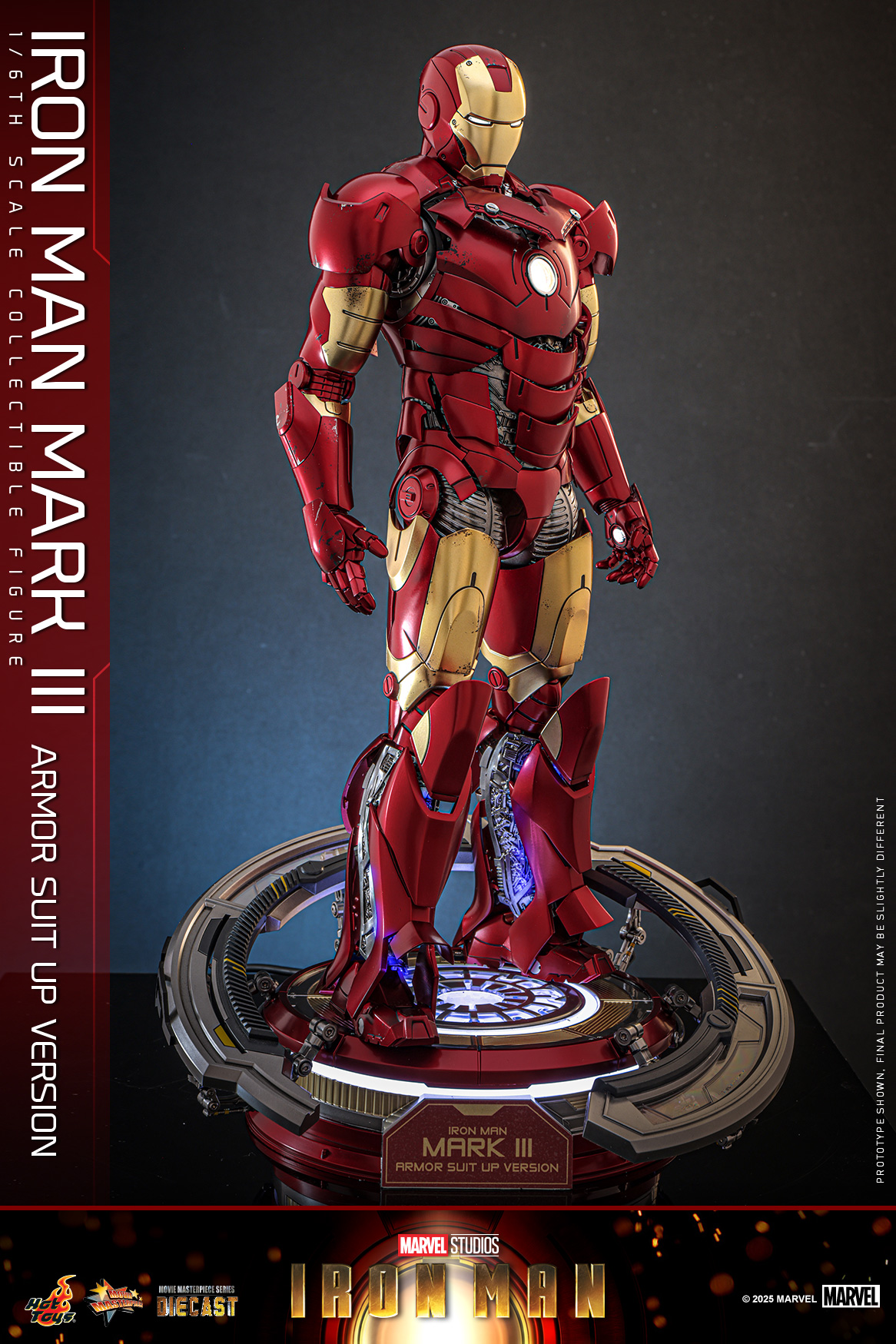 Hot Toys MMS825D72 Iron Man - Iron Man Mark III (Armor Suit Up Version)