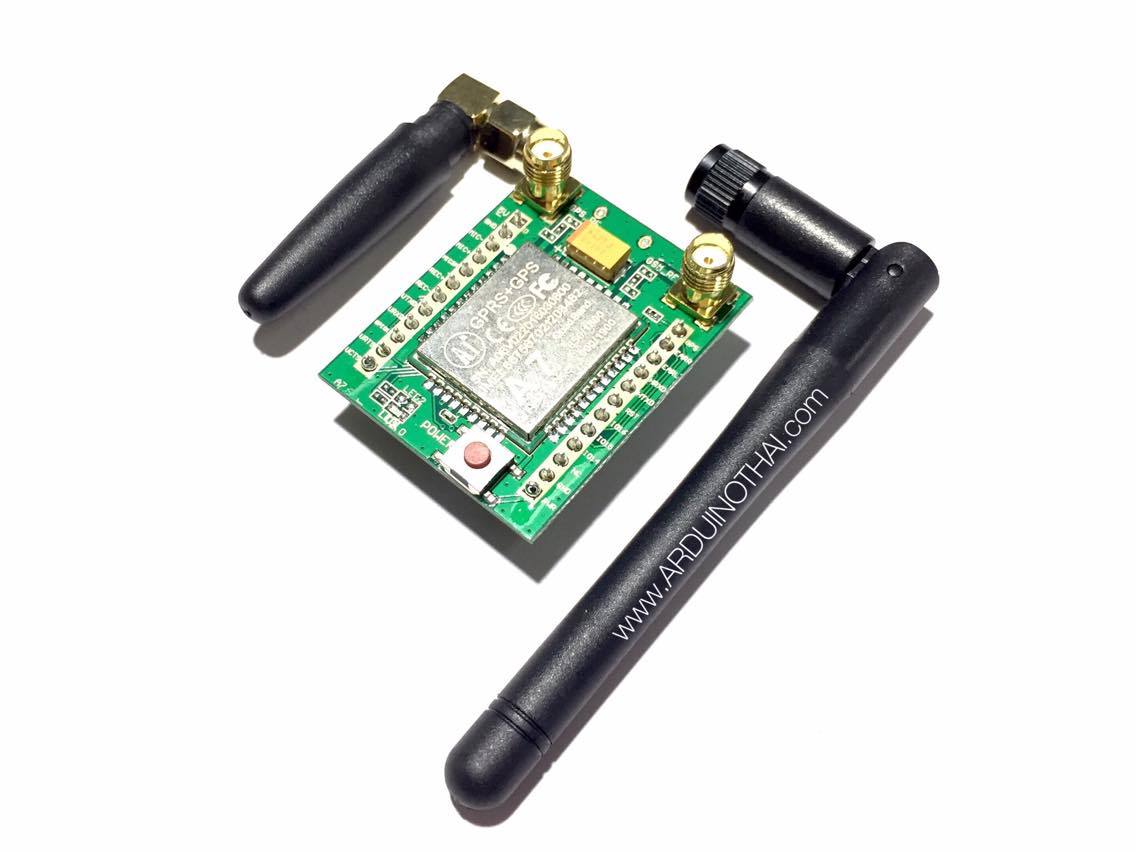A7 GPRS GSM Module Adapter Board Plate Quad-band 850 900 1800 1900MHZ +Antenna.
