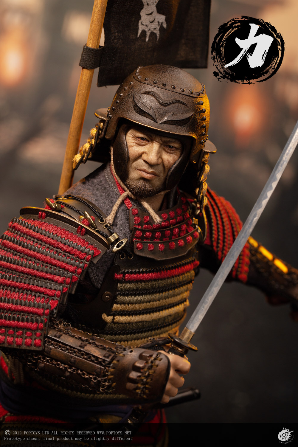 POPTOYS EX044 1/6 Ashigaru Trio First Bomb Li Ashigaru Saiga Helmet