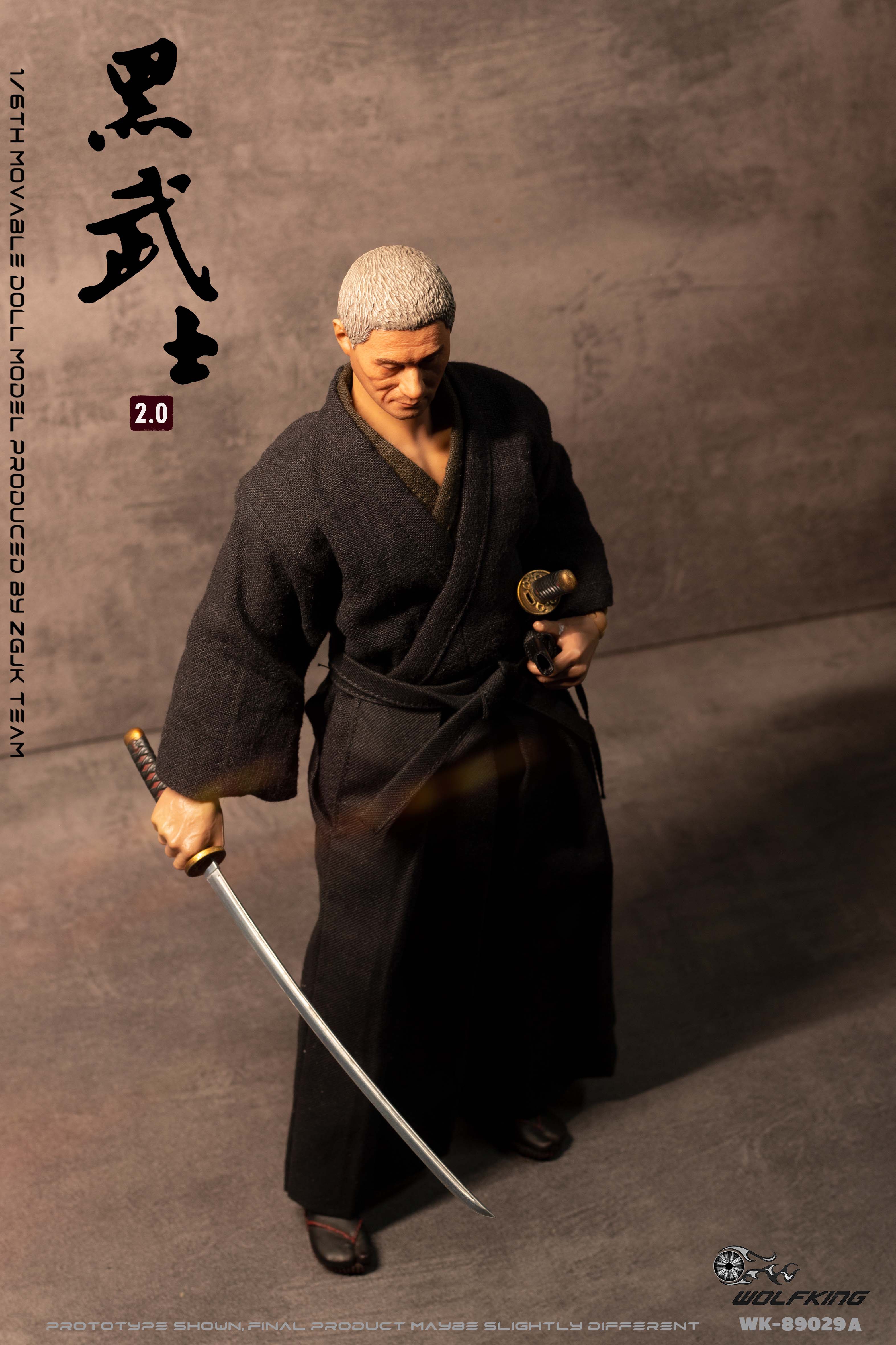 WOLFKING WK-89029A 1/6 SAMURAI (White Hair)