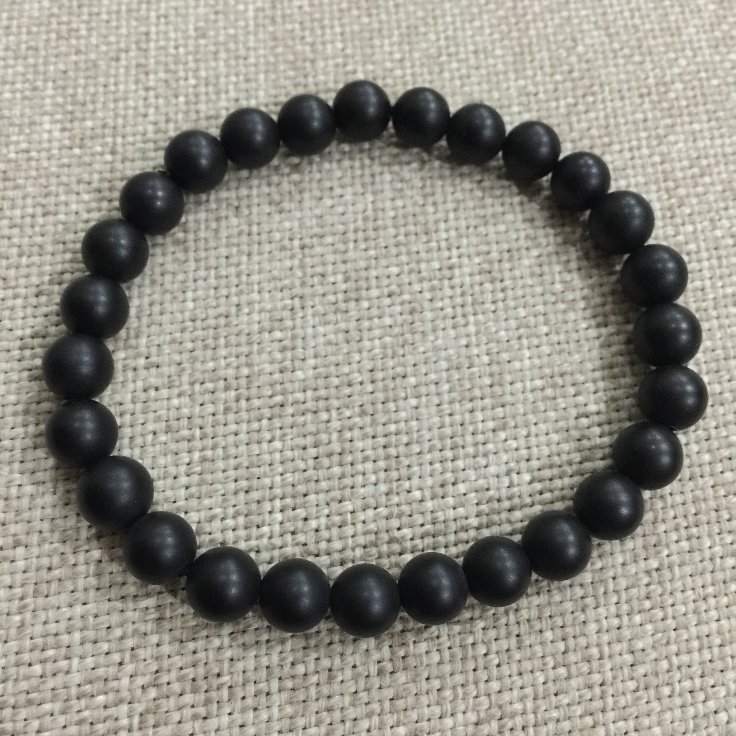 Black Onyx Matt โอนิกซ์ดำแบบด้าน 8 mm ช่วยขจัดปัญหา ความวุ่นวายใจ