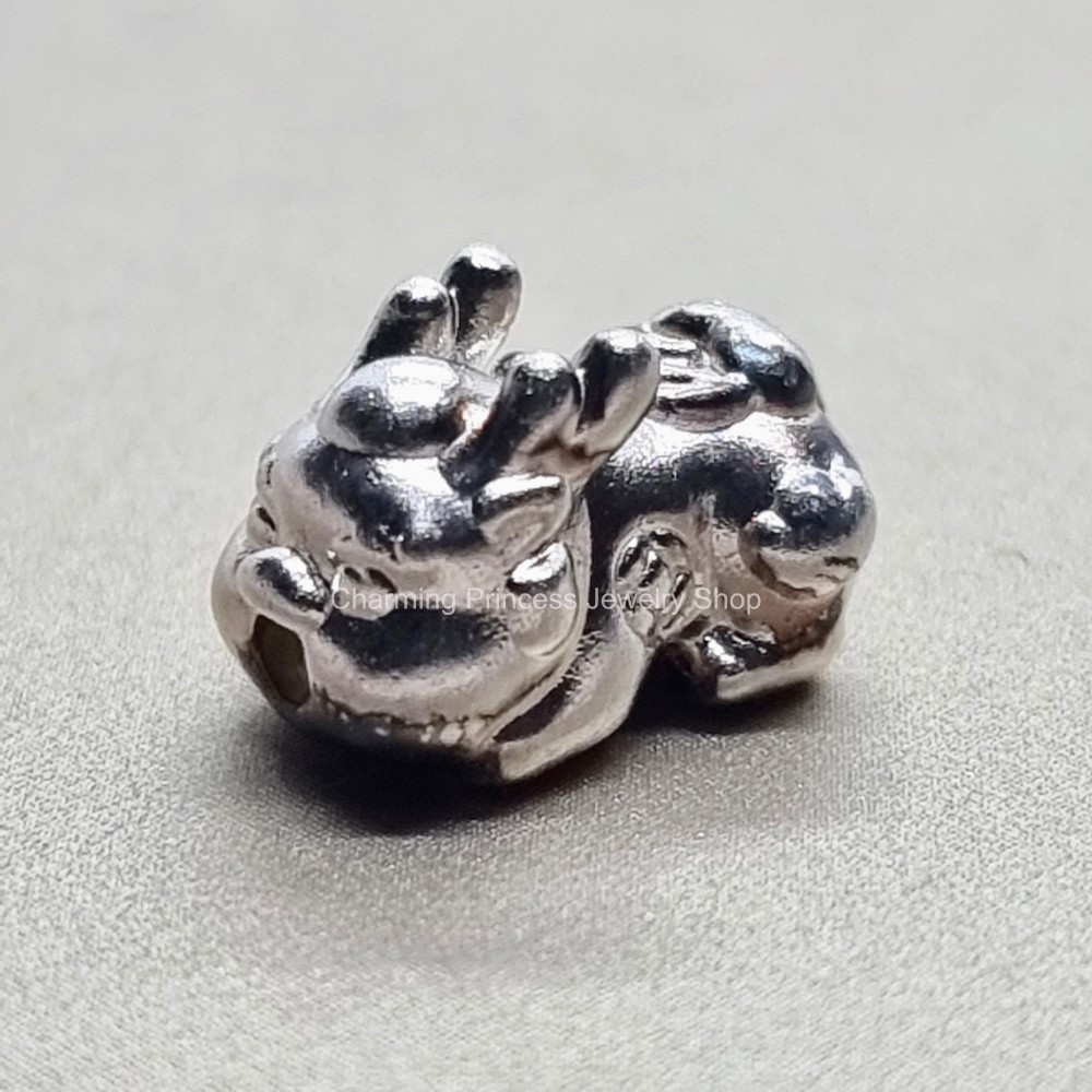 เบบี้ปี่เซี๊ยะ ชาร์มปี่เซี๊ยะ เงินแท้ 99.99% ตัวคั่นสร้อยข้อมือ ชาร์มเงินแท้ 99.99% กว้าง 7.5 มม ยาว 12 มม