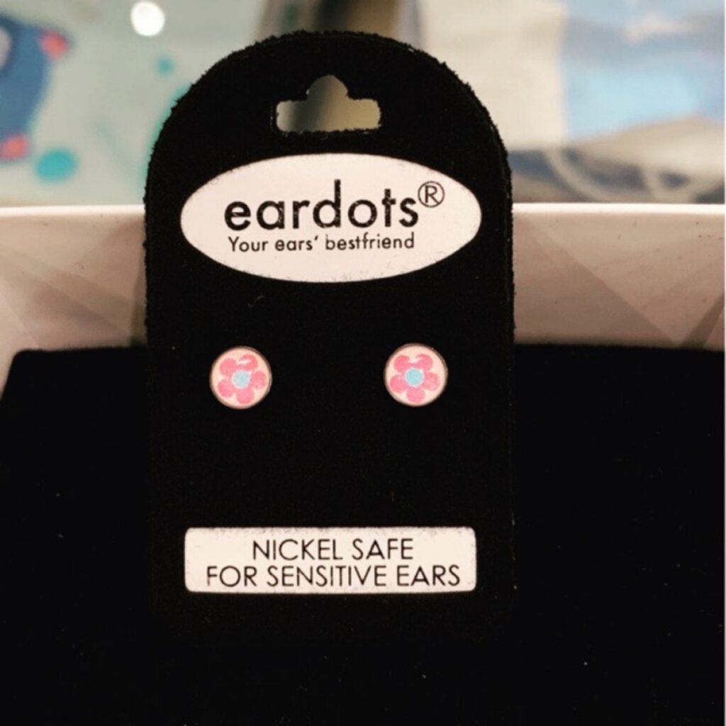 (ส่งฟรี!) ต่างหูสำหรับผิวแพ้ง่ายแป้นตัน สแตนเลสเกรดการแพทย์ ปลอดภัย 100% 5mm Button Daisy