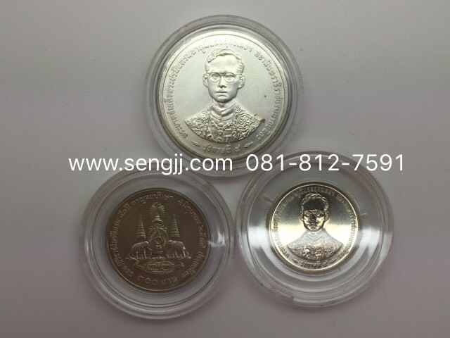 เหรียญกษาปณ์เงิน 50 ปี ครองราชย์ กาญจนาภิเษก พ.ศ.2539 ครบชุด