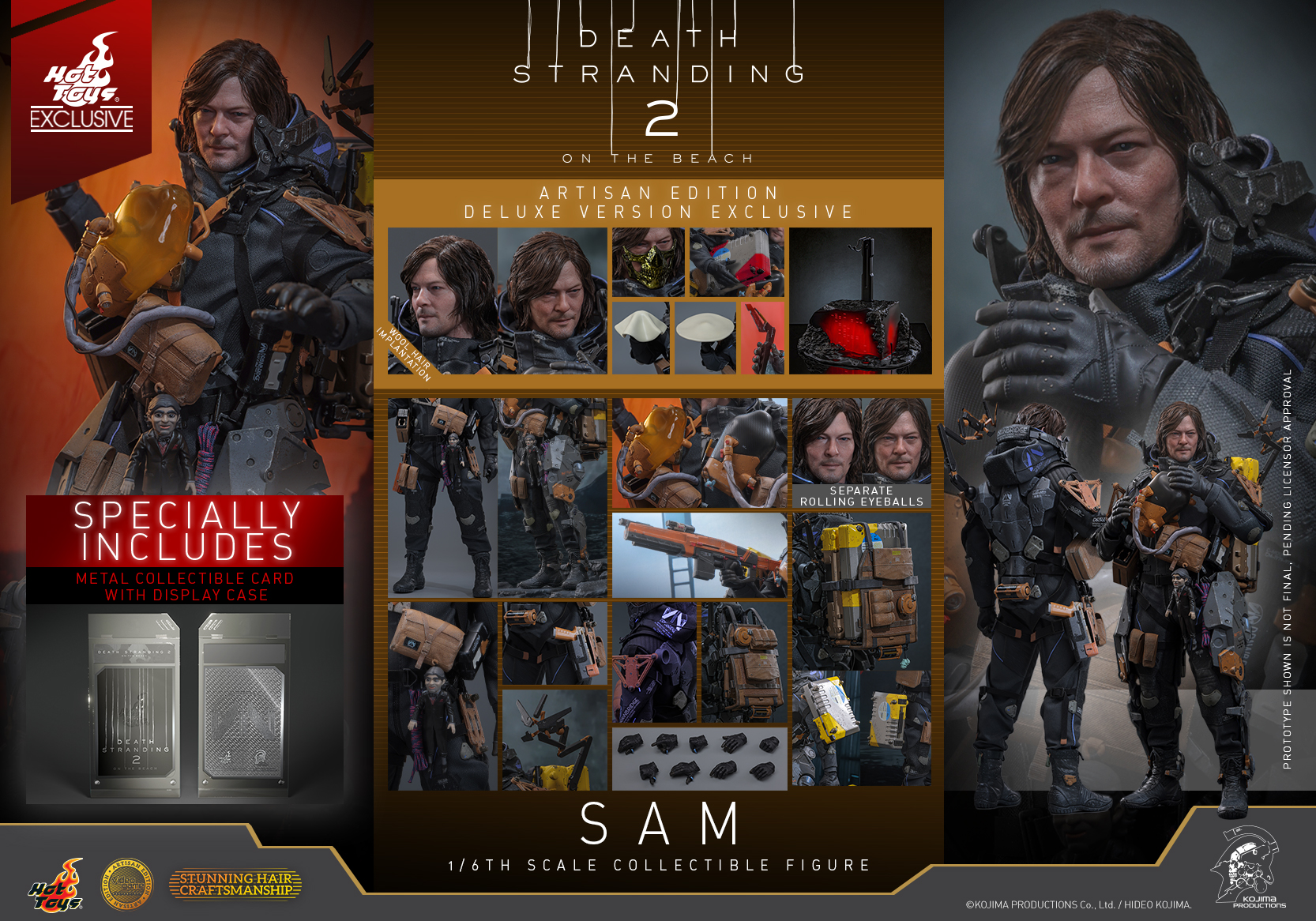 Hot Toys VGM77AE Death Stranding 2: On the Beach - Sam (Artisan Edition Deluxe Version) [Hot Toys Exclusive]