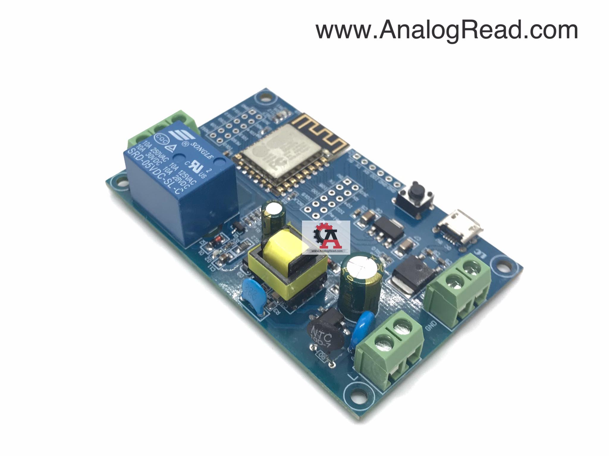 ESP8266 with Relay ใช้ไฟเลี้ยง 220VAC