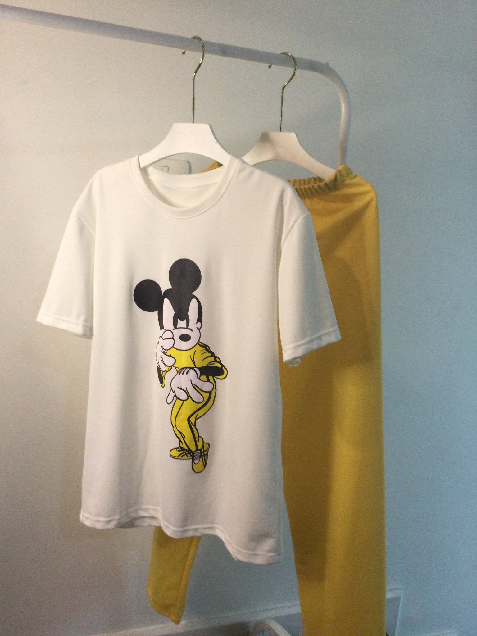 ชุดเซตขายาว ชุดเซตเสื้อยืดสกรีนลายการ์ตูนน่ารักๆ