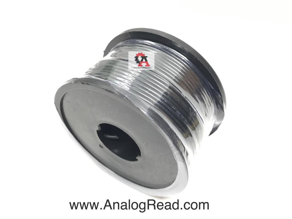 สายไฟสีดำ 24AWG (ม้วน)