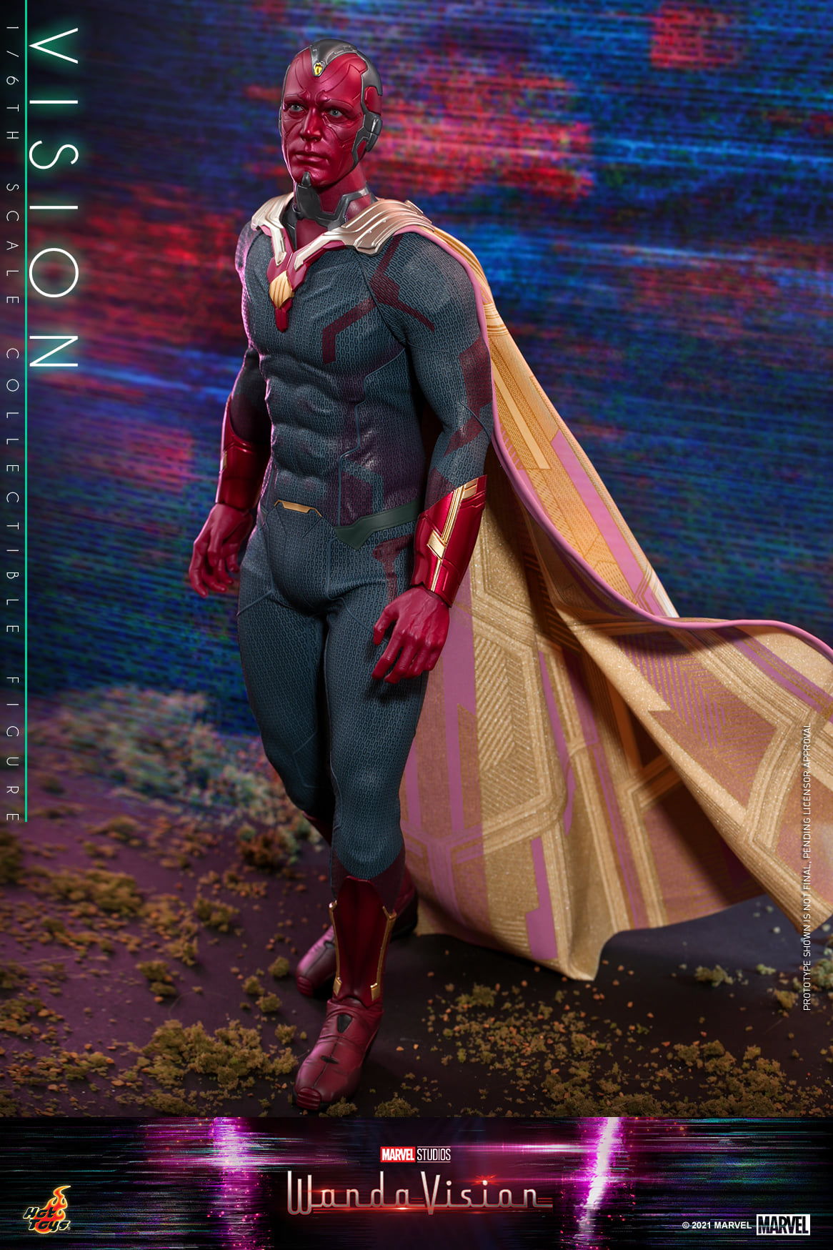 กล่องบุบ 1 มุม Hot Toys TMS037 1/6 WandaVision - Vision