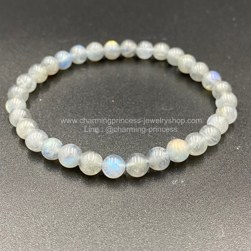Labradorite ลาบราดอไรต์ 6 มม AAA ก่อให้เกิดความคิดสร้างสรรค์ และมีสมาธิ