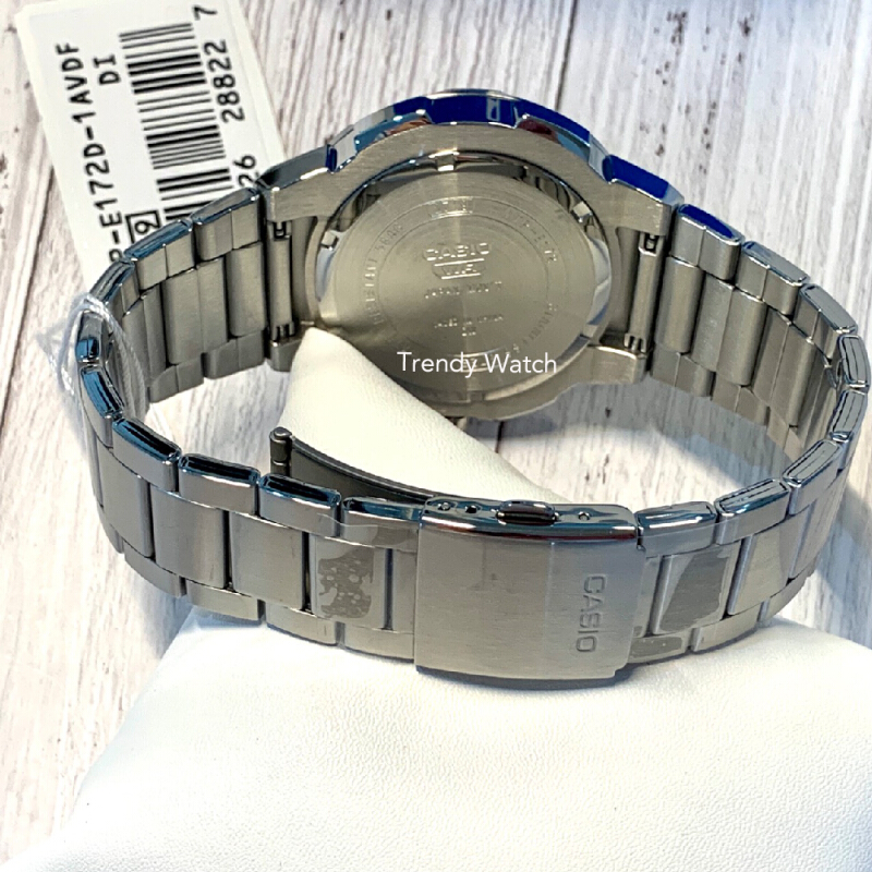 นาฬิกา Casio Standard Men นาฬิกาข้อมือผู้ชาย สายแสตนเลส รุ่น MTP-E172D-1A MTP-E172D-1A