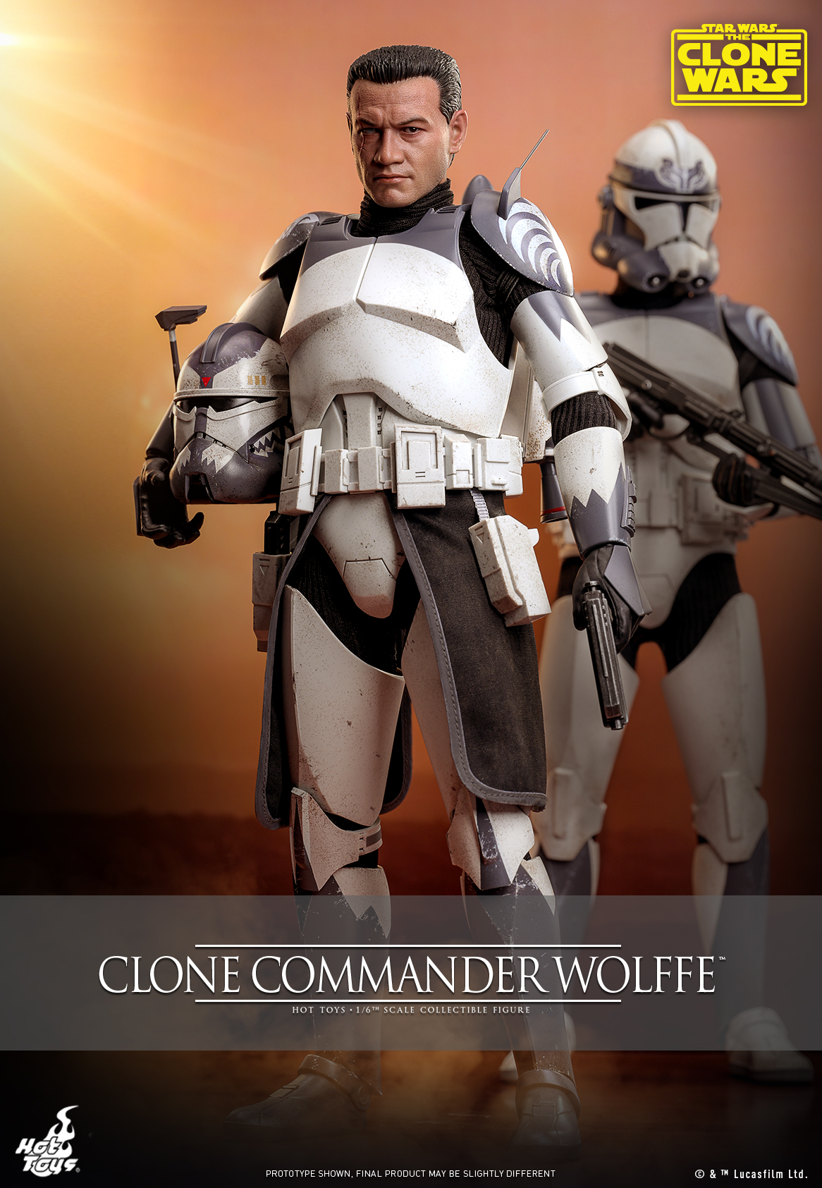 Hot Toys TMS141 Star Wars: The Clone Wars - Clone Commander Wolffe