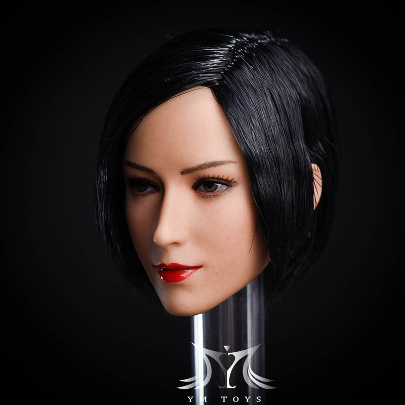 YMTOYS YM Ai Er D 1/6 Asian Beauty Headsculpt Long Black Hair