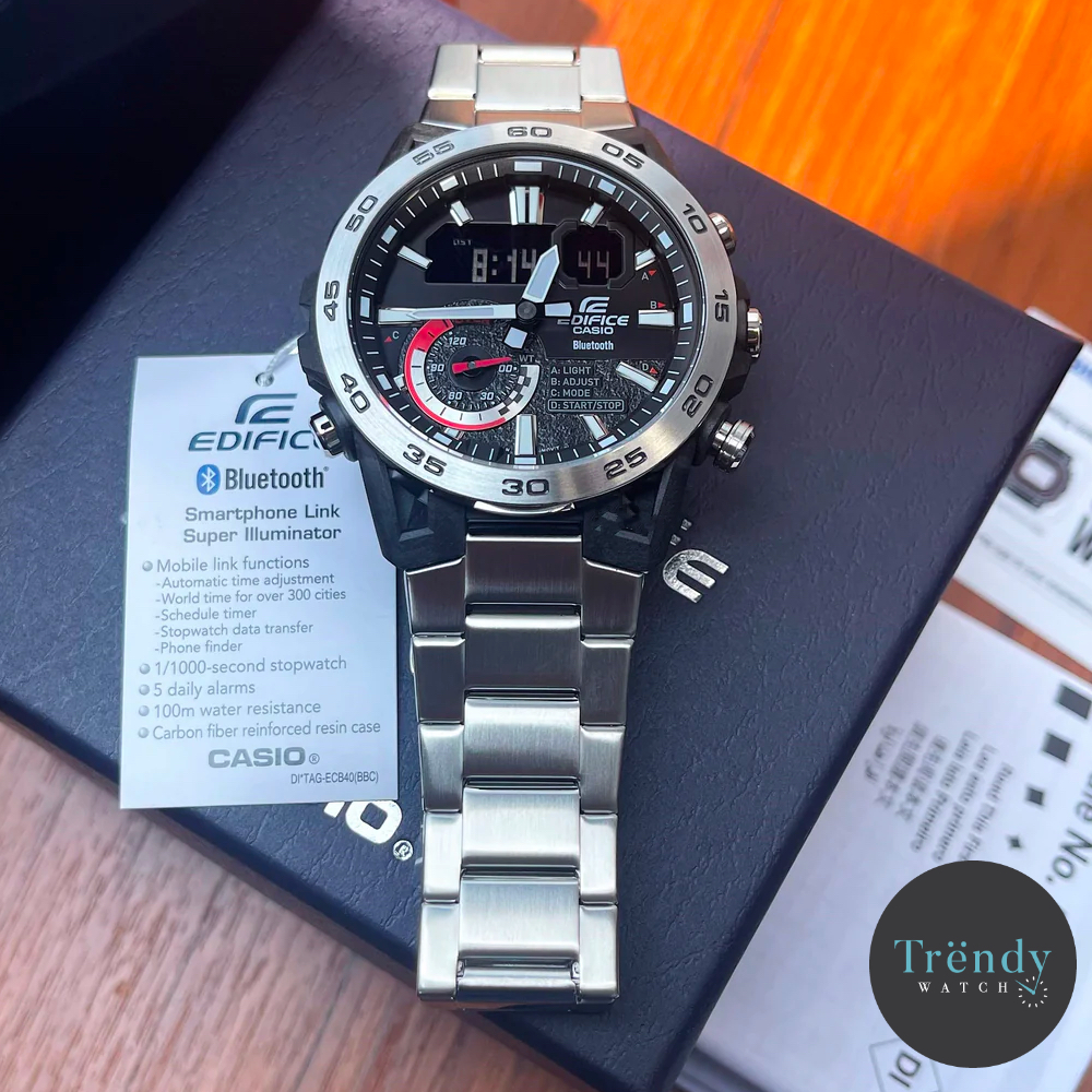 นาฬิกาข้อมือ Casio EDIFICE ECB-40 Series รุ่น CB-40MP-1 ECB-40P-1 ECB-40D-1A ECB-40DB-1 ECB-40DC-1A