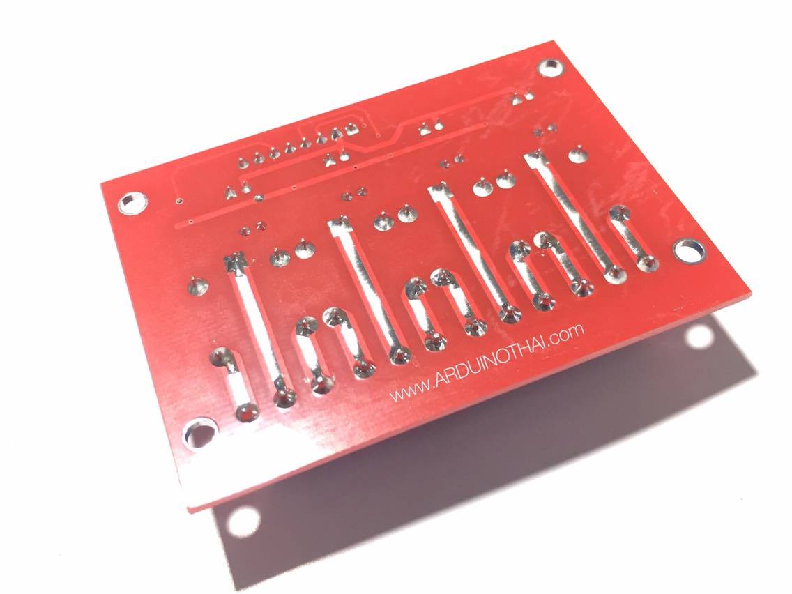4 Channel 5V High Level Trigger Relay Module โมดูลรีเลย์ 4 ช่องควบคุมแบบแยกกราวน์