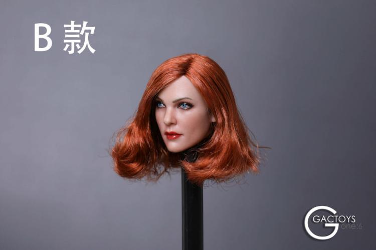 GACTOYS GC019A,C,D,E,F European and American Cold Female Head