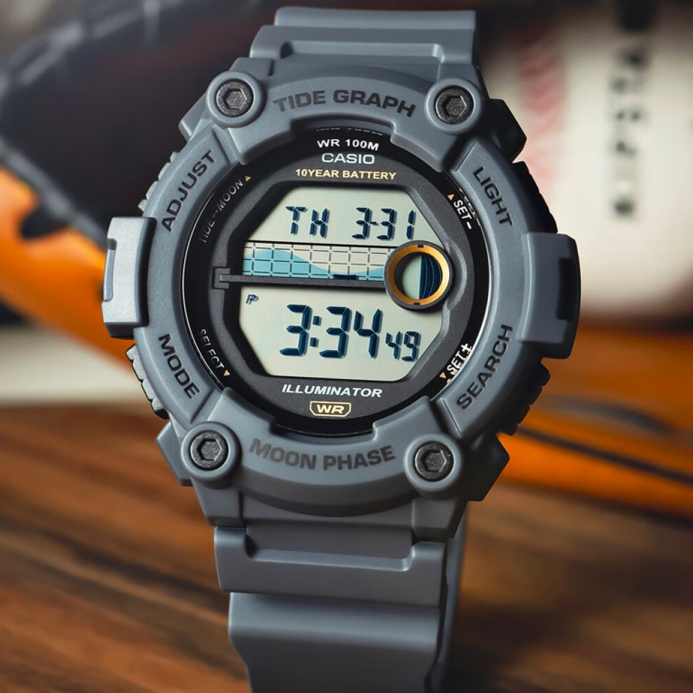 นาฬิกาข้อมือ นาฬิกาผู้ชาย Casio 10 YEAR BATTERY WS-1300H series รุ่น WS-1300H-1A WS-1300H-2A WS-1300H-8A