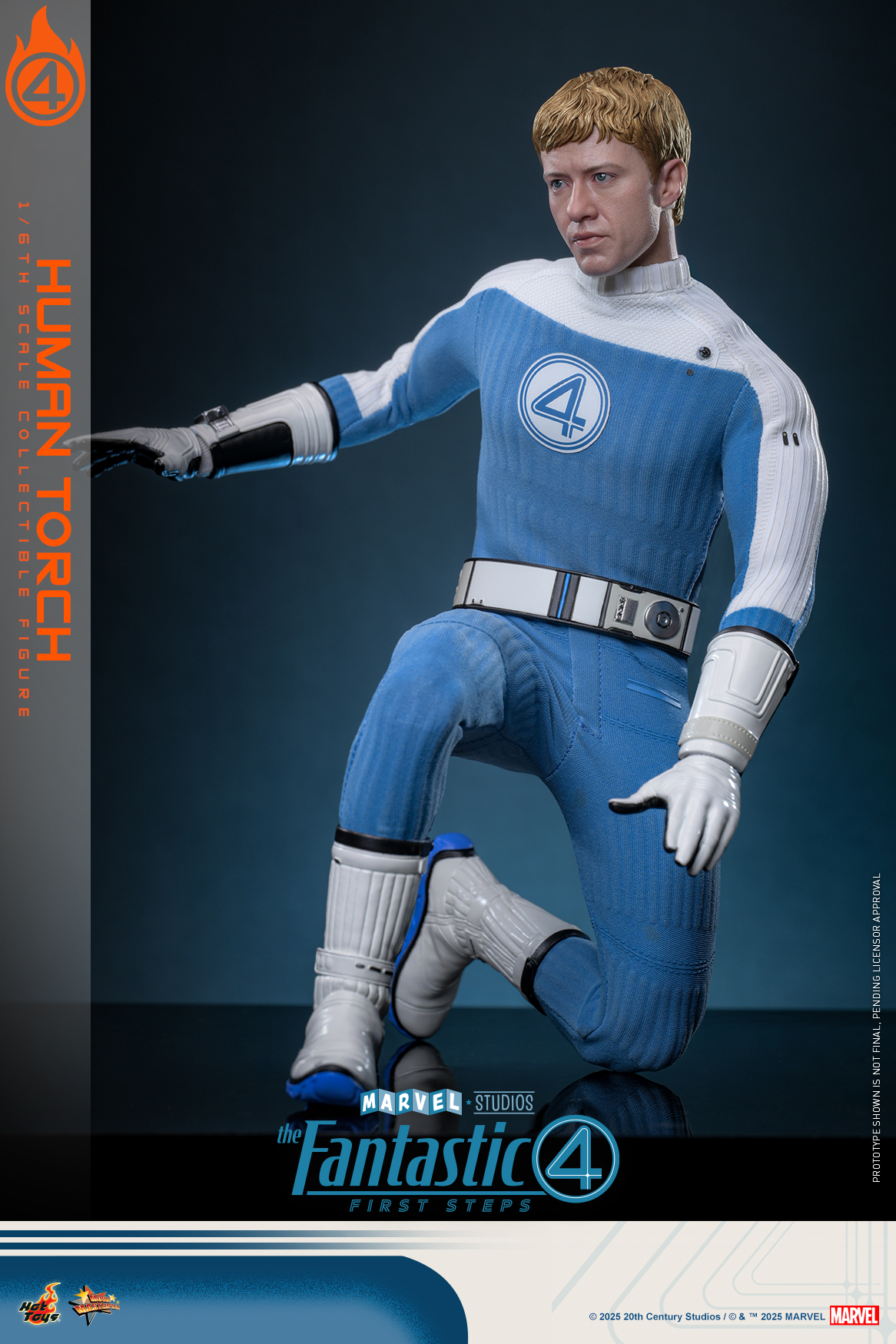 Hot Toys MMS829B The Fantastic Four: First Steps - Human Torch (Special Edition)