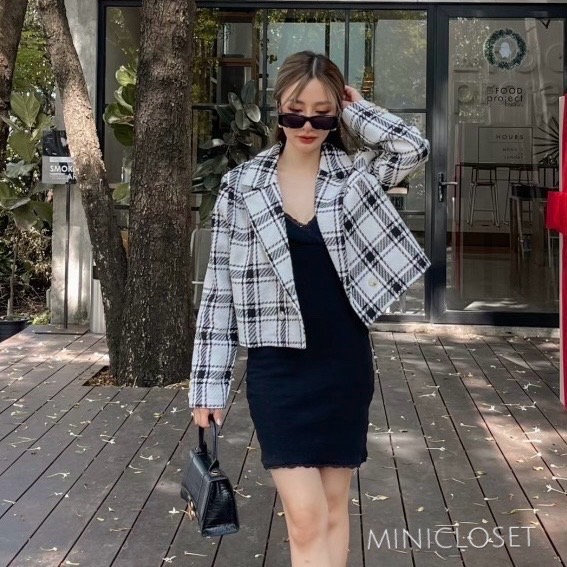 เสื้อคลุมทวิตลายสก๊อต รุ่นไม่มีซับในใส่ชิลล์ไม่ร้อน