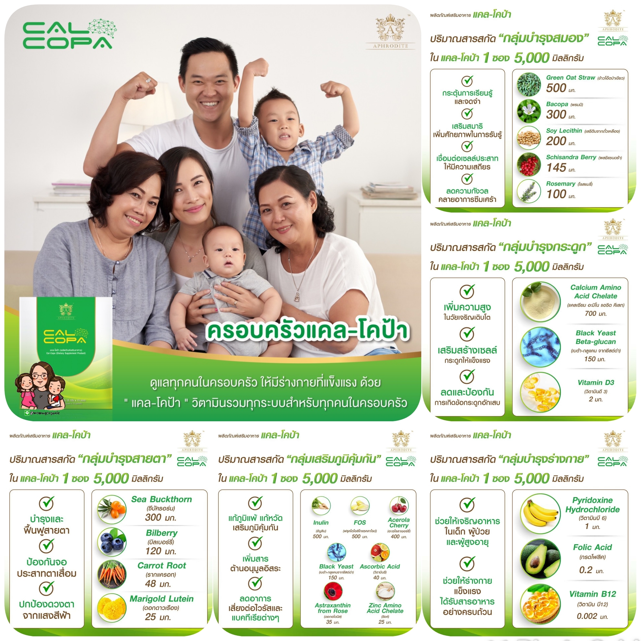 บำรุงได้ครบทั้งครอบครัว ด้วยสารสกัดเข้มข้น 21 ชนิด