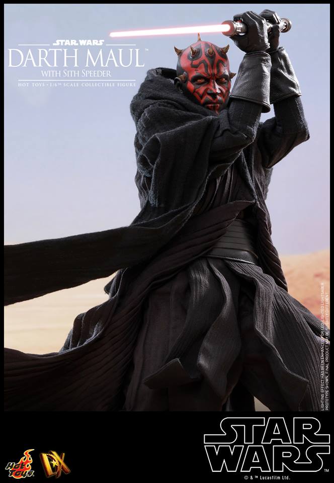 Hot Toys DX17 STAR WARS EPISODE I: THE PHANTOM MENACE - DARTH MAUL WITH SITH SPEEDER