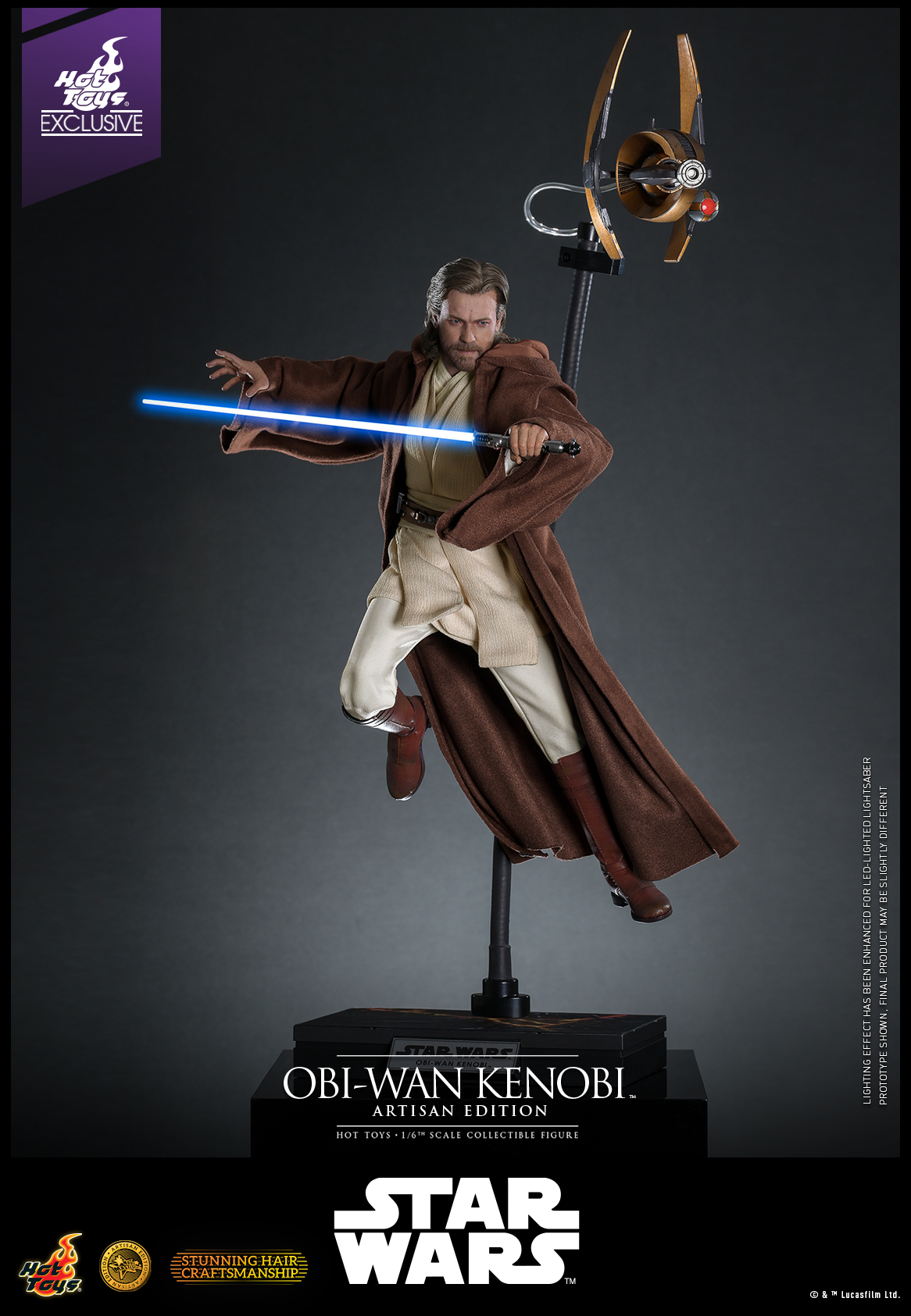 Hot Toys MMS809AE Star Wars: Attack Of The Clones - Obi-Wan Kenobi (Artisan Edition) [Hot Toys Exclusive]