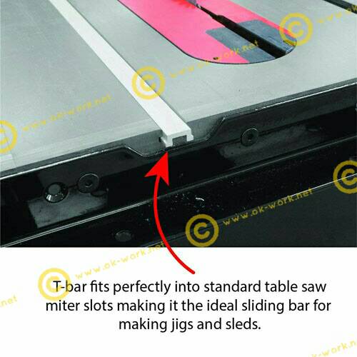 OT25 รางสไลสำหรับยึดกับรางตัดองศาโตีะเลื่อยวงเดือน 1 เมตร