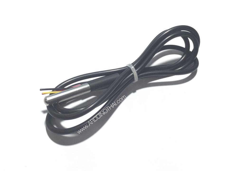 Temperature sensor DS18b20 Waterproof เซนเซอร์วัดอุณหภูมิ ( สายยาว 3 เมตร ) สต็อกไทยส่งไว