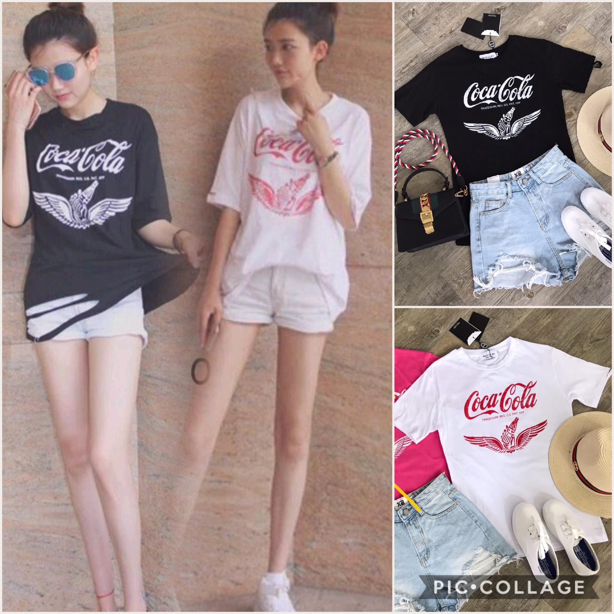 พบกับเสื้อแขนสั้น เนื้อผ้ายืดสั่งทอพิเศษอย่างดีค่ะ มาพร้อมงานสกรีนลาย coca cola เป็นเทคนิคพิเศษเฉพาะที่ร้านตรงด้านหน้าตัวเสื้อตัว เสื้อทำขาดเก๋และเท่ห์มากๆๆค่ะ