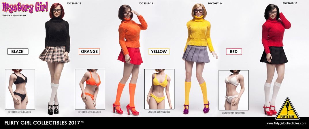 FLIRTY GIRL COLLECTIBLES FGC2017-13-15 "MYSTERY GIRL" Female Character