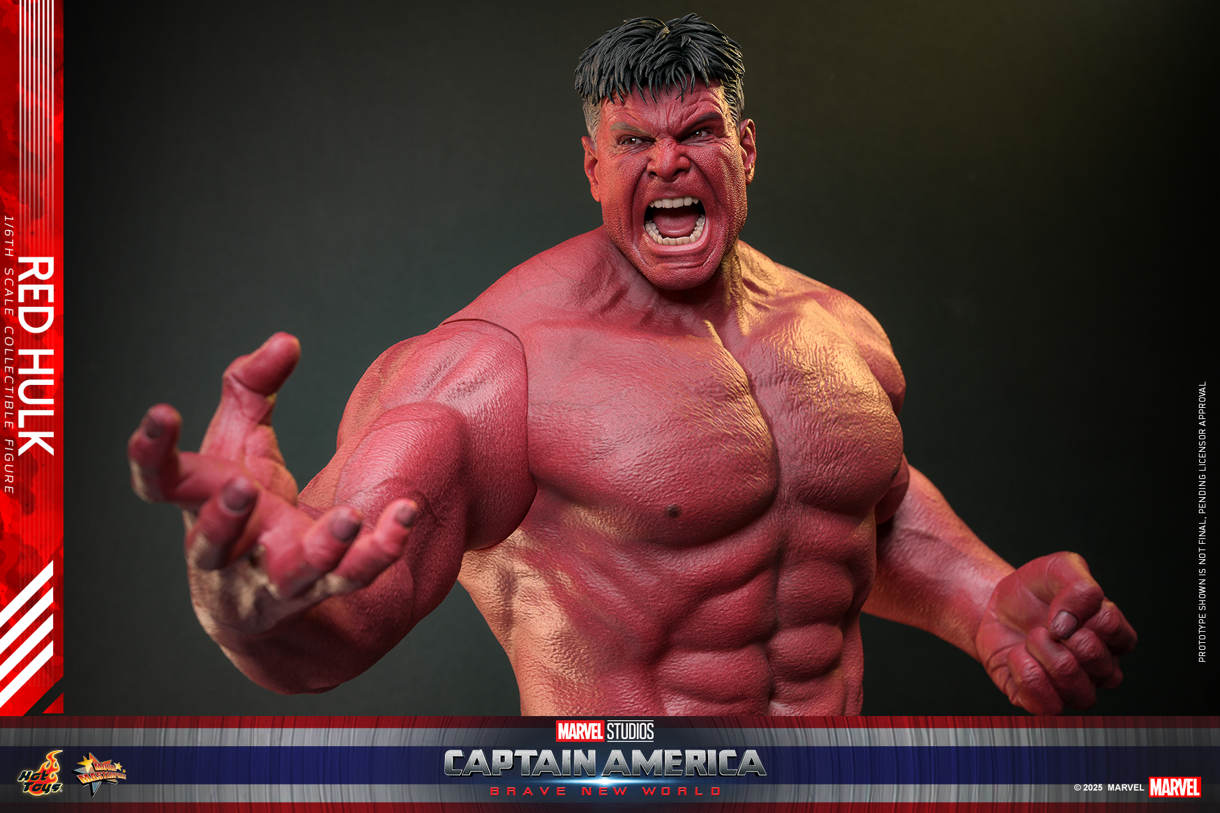 Hot Toys MMS797 Captain America: Brave New World - Red Hulk