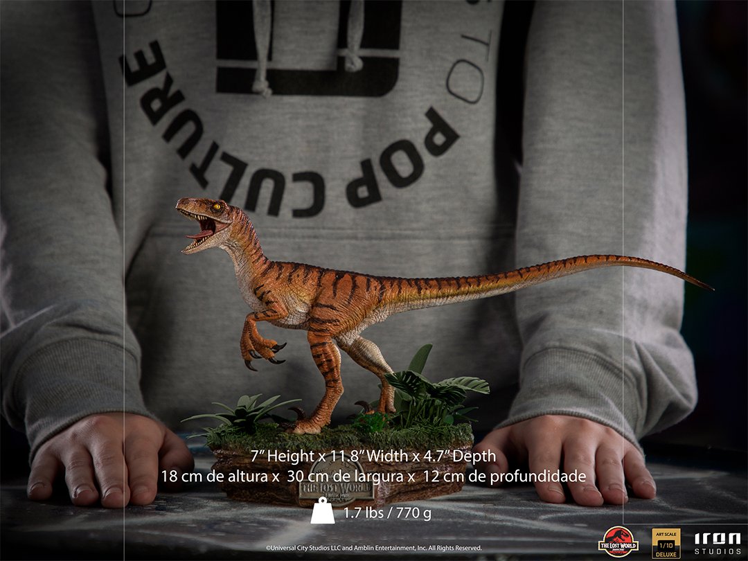 Iron Studios Deluxe Art Scale 1/10 The Lost World: Jurassic Park - Velociraptor