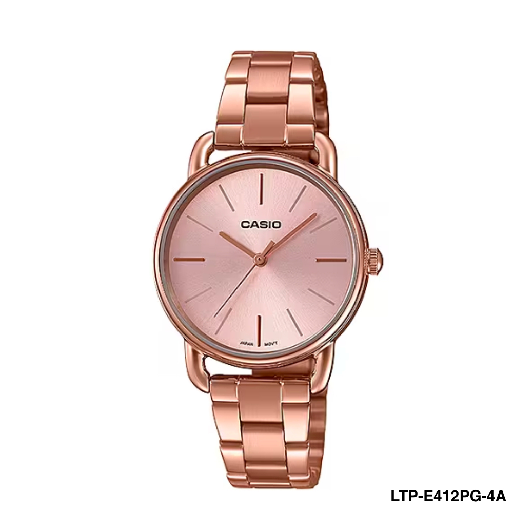 นาฬิกา นาฬิกาข้อมือผู้หญิง GENERAL รุ่น LTP-E412PG-4ADF PINK GOLD