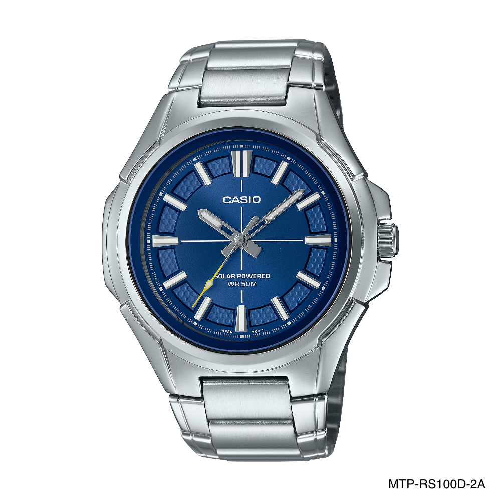 Casio Standard นาฬิกาข้อมือผู้ชาย รุ่น MTP-RS100,MTP-RS100D-1A,MTP-RS100D-2A,MTP-RS100D-3A,MTP-RS100D-5A,MTP-RS100S-7A