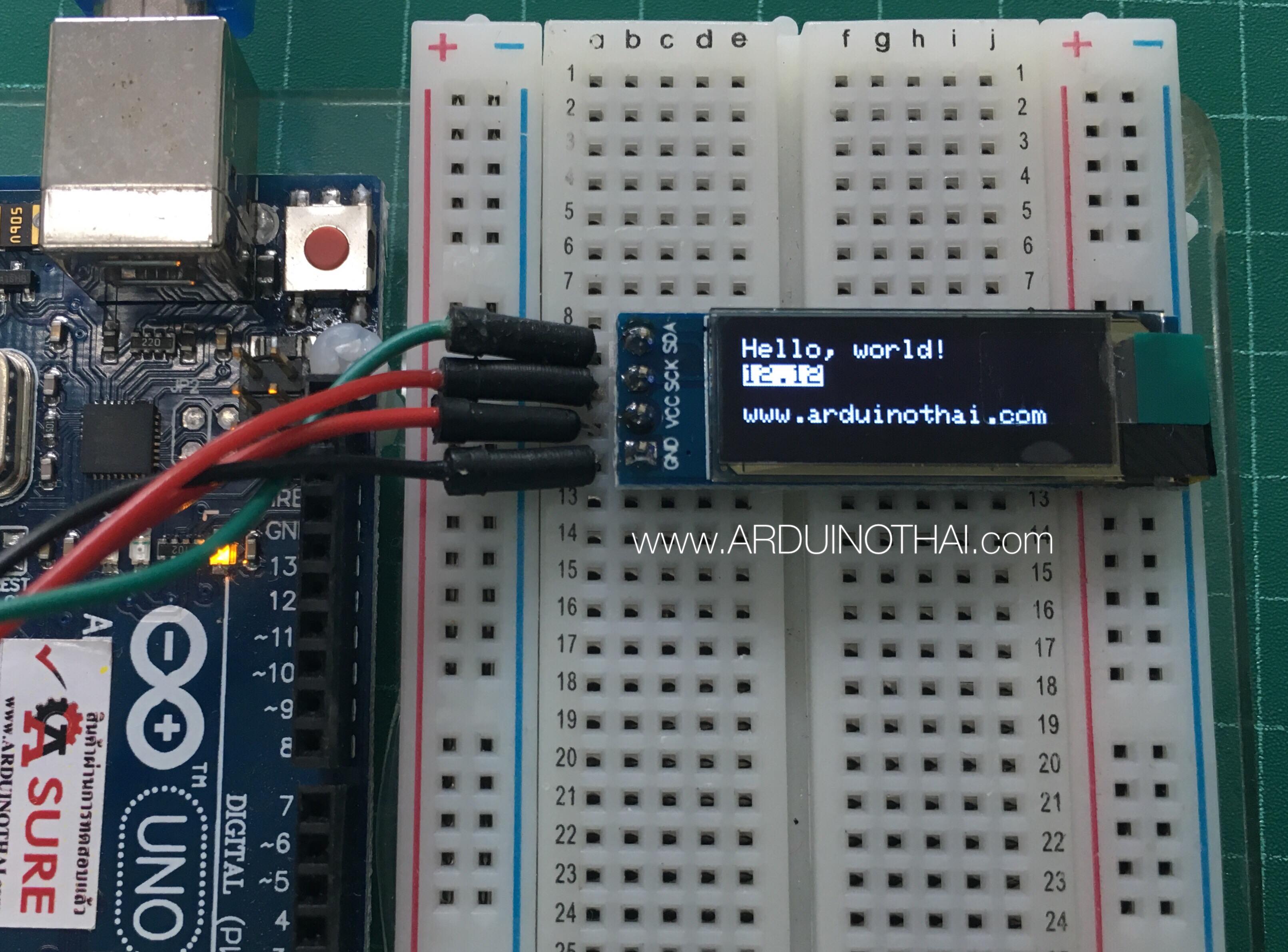 0.91-inch OLED White Display Module (128x32)