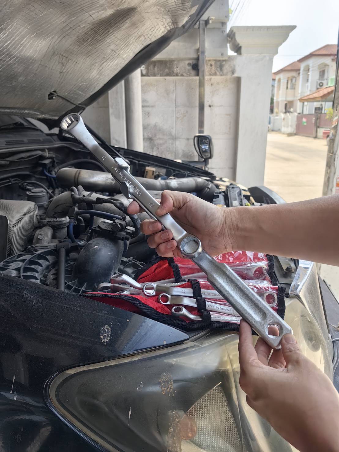 AD53 ด้ามต่อประแจแหวน ปากตาย 13 นิ้ว ของแท้เกรด Cr-V