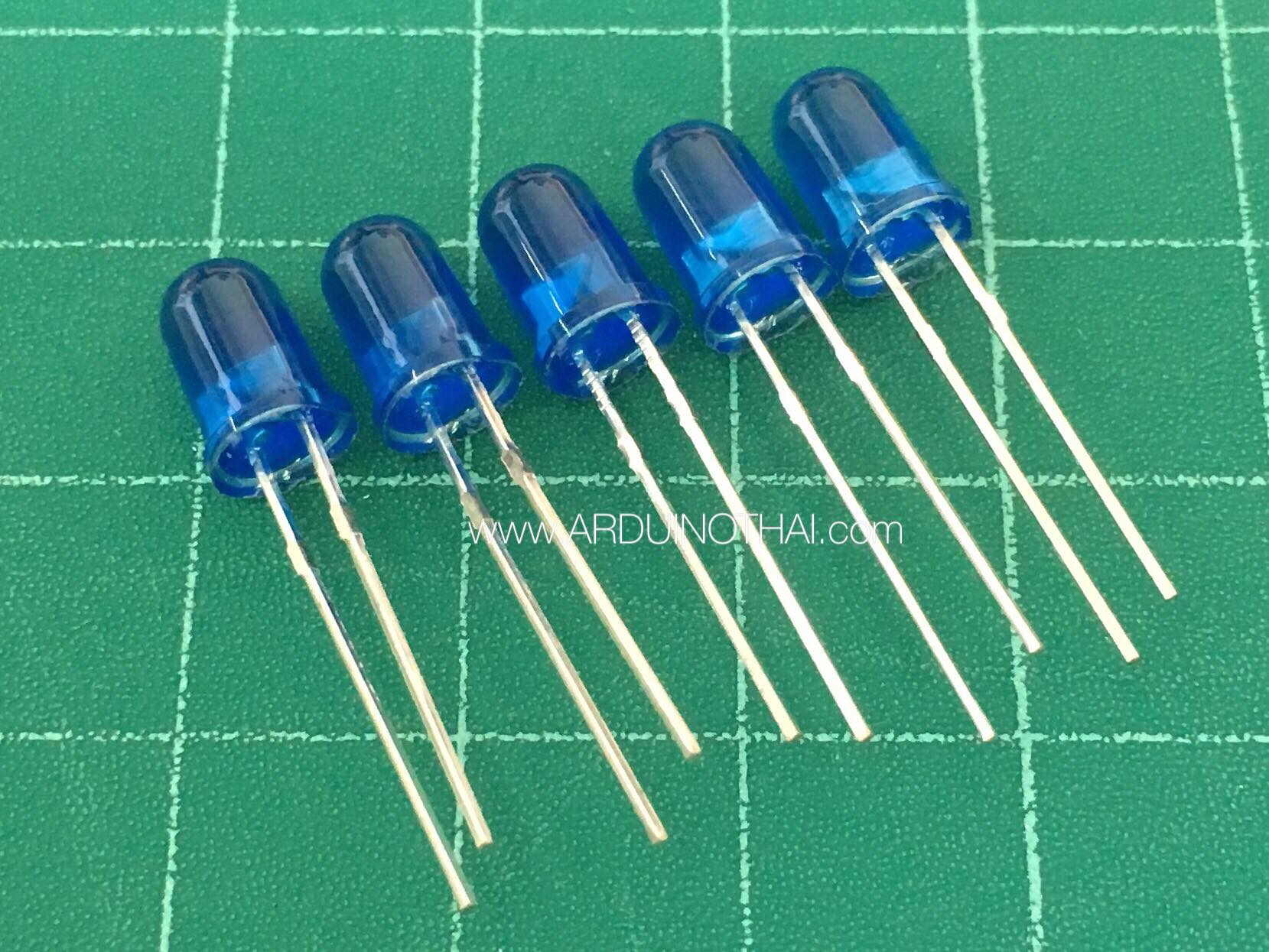 5mm LED Blue (จำนวน 5 ดวง)