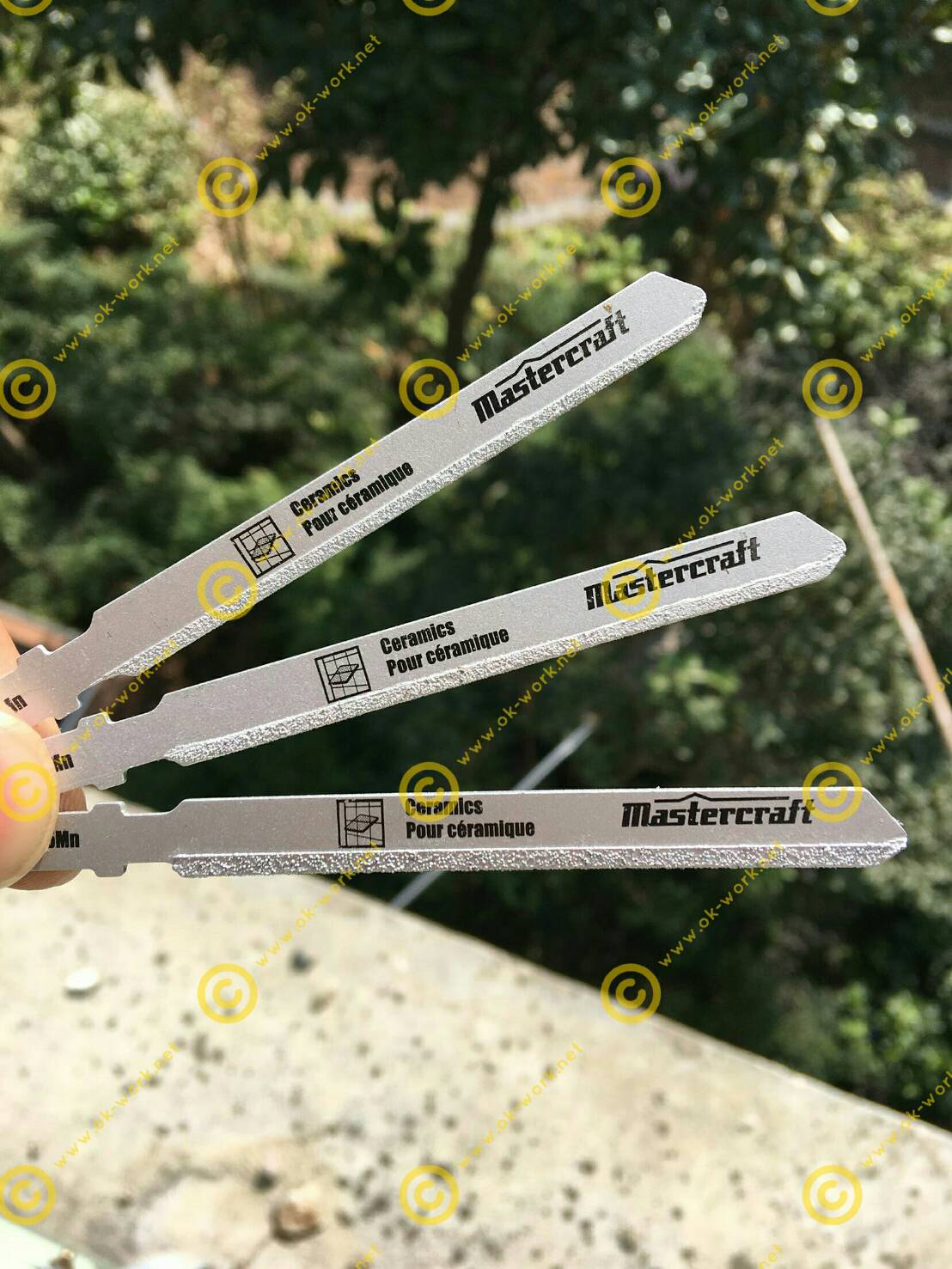 SW06 ใบเลื่อยเพชร ยาว 10 cm แบบเสียบ ชุด 3 ใบ สำหรับงาน กระเบื้อง กระจก แกรนิตโต้