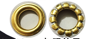 OT137 ชุดตาไก่สีทองขนาดรู 10 มิล ชุด 100 ตัว สำหรับผ้าใบ ป้ายไวนิล