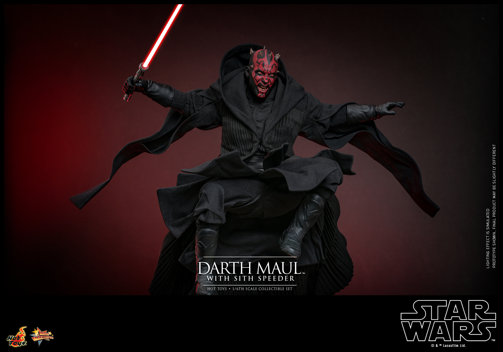 Hot Toys MMS749 Star Wars Episode I: The Phantom Menace™ - Darth Maul™ with Sith Speeder
