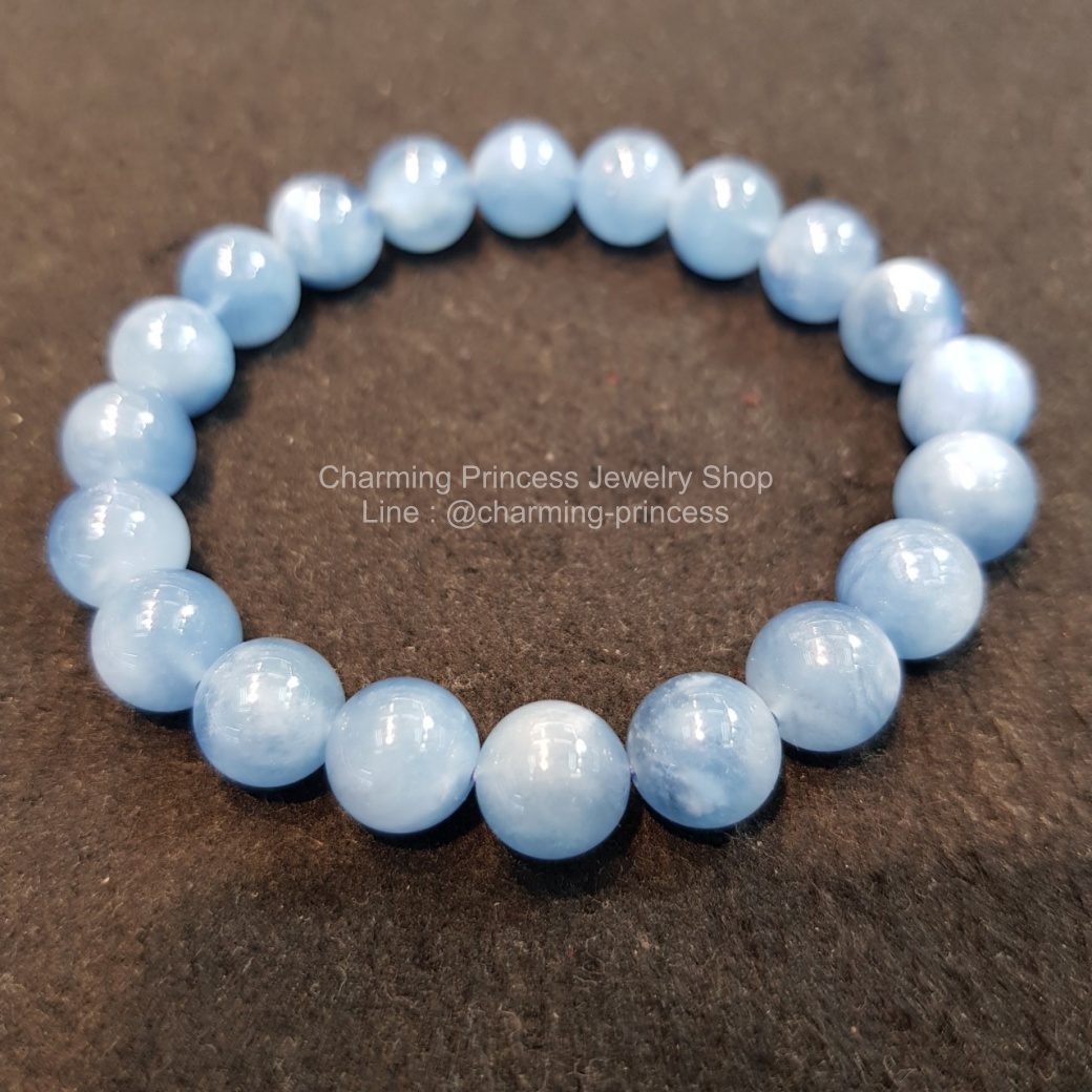ราศีมีน หินนำโชคราศีมีนหรือผู้ที่เกิดมีนาคม Aquamarine อความารีน 10 มม AA+ (15 มีนาคม – 12 เมษายน)
