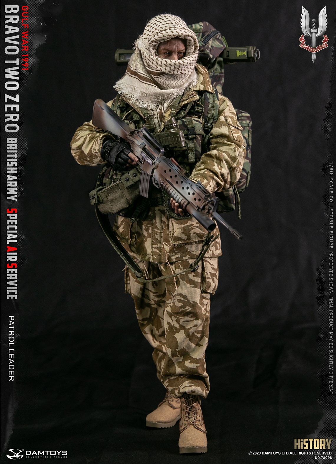 DAMTOYS 78098 1/6 "Bravo Two Zero" British Army Special Air Service (SAS) Patrol Leader
