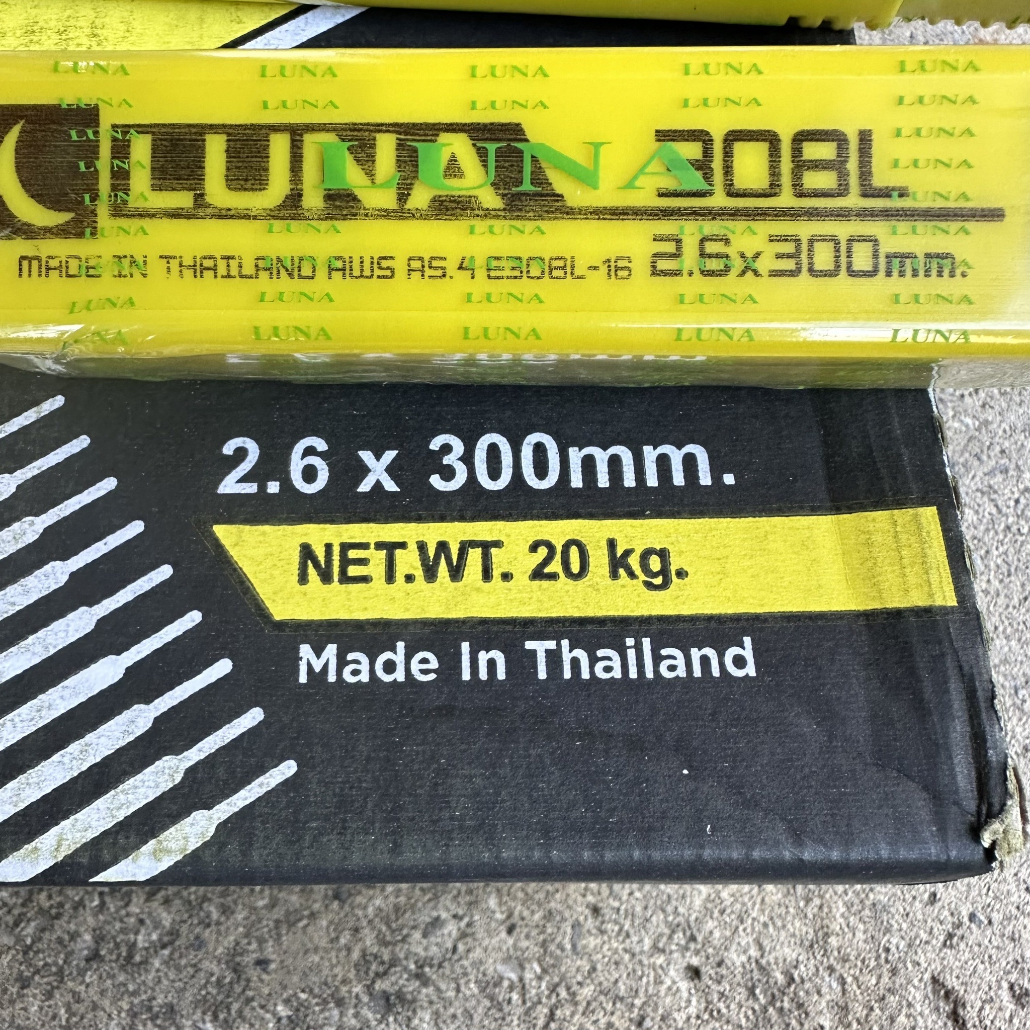 ลวดเชื่อมสเตนเลส LUNA 308L-16 ผลิตในไทย