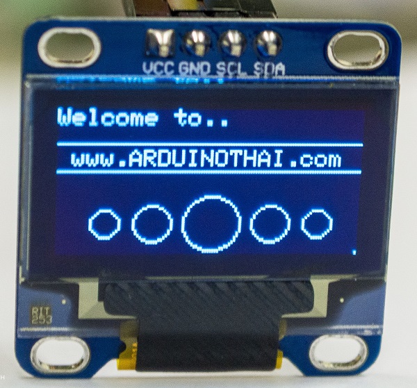 OLED Display Module Blue (I2C 128X64 pixels 0.96")