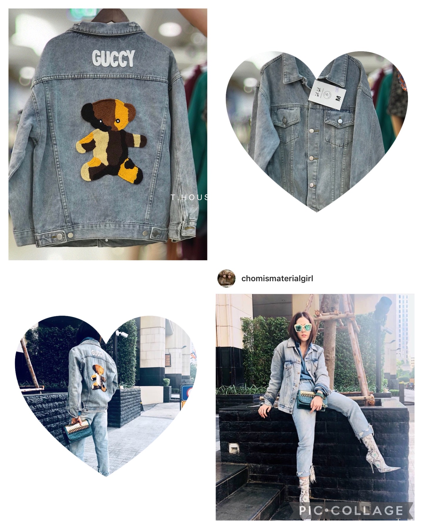 แจ็คเก็ตยีนส์GUCCY 🧸เสื้อยีนส์สไตล์เกาหลี น่ารักๆ
