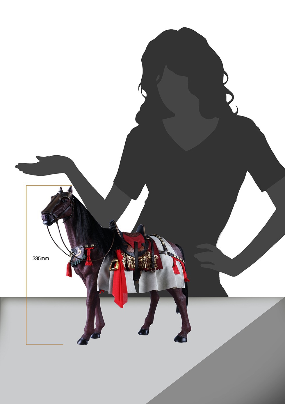 303TOYS MP009 + MP010 1/6 THREE KINGDOMS - MARQUIS GUAN YU YUNCHANG, GOD OF WAR (EXCLUSIVE COPPER VERSION) + RED RABBIT, THE STEED OF GUAN YU